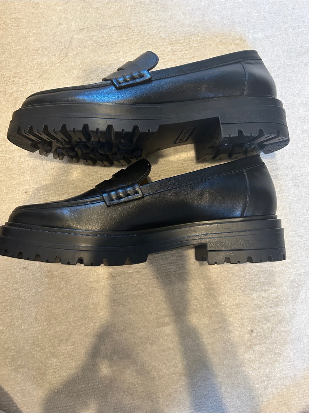 Sezane Albane Loafers Smooth Black - Size 7 - Picture 6 of 9
